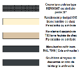 légende de plan de masse